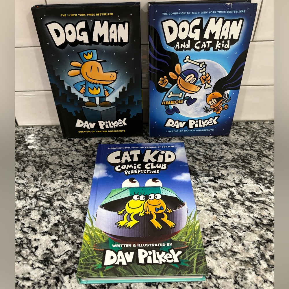 Dog man and cat kid comic book bundle